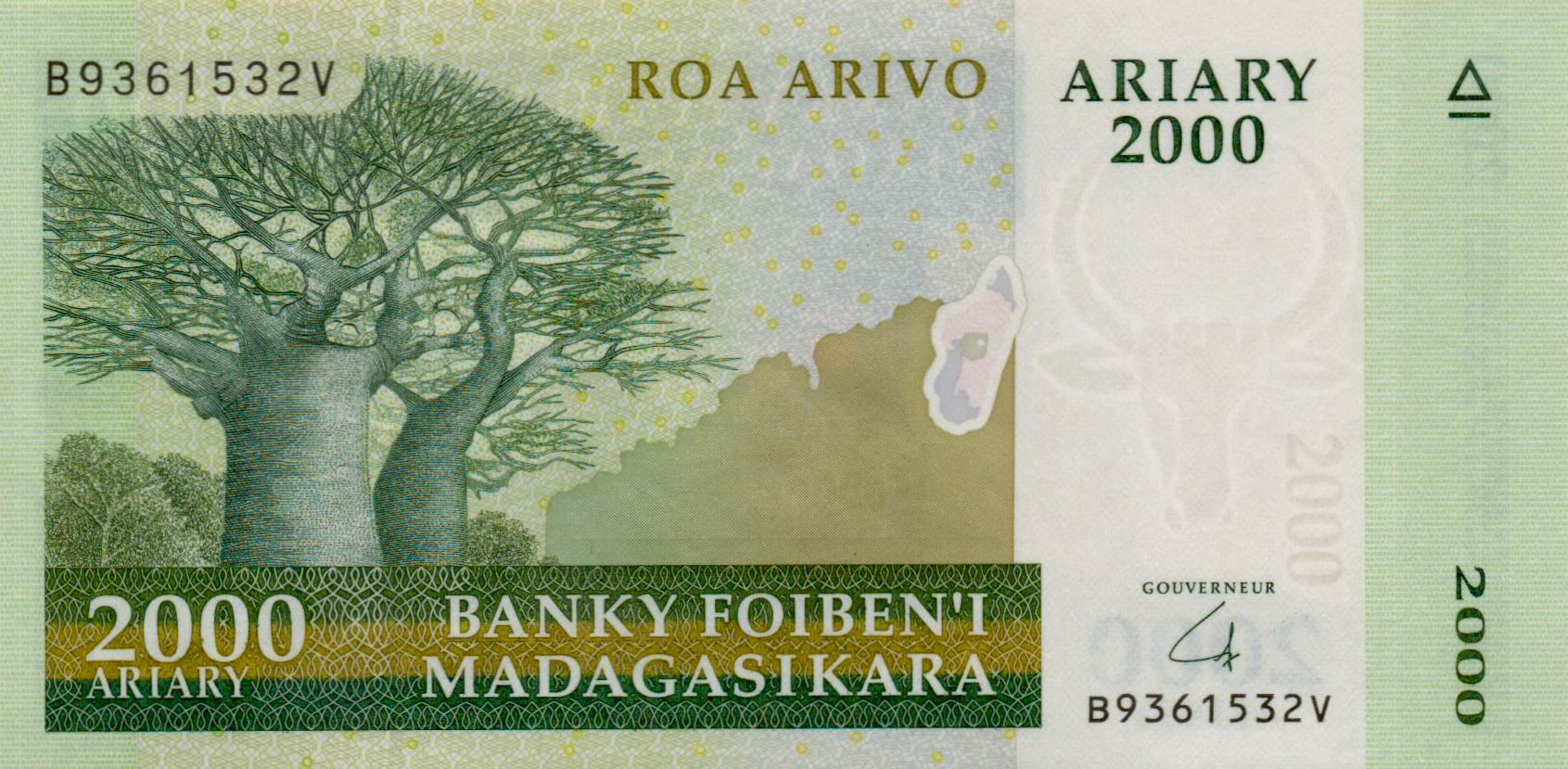 Madagascar 2000 2014 UNC P-96